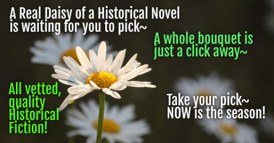 Photo of daisies with text such as "A whole bouquet is just a click away~"